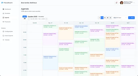 Agenda para psicólogos
